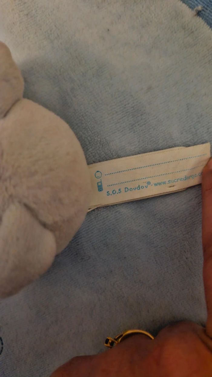 Doudou rond chien bleu - photo numéro 4