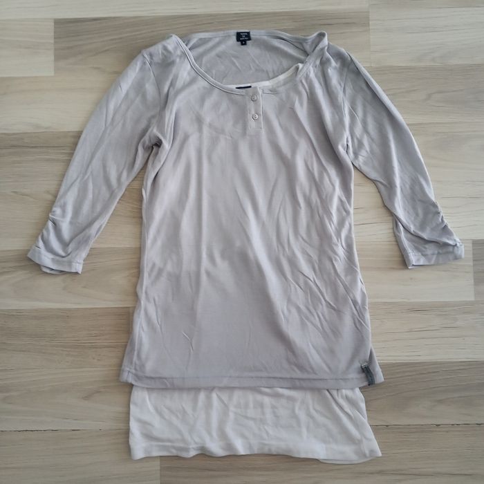 T-shirt femme gris à manches longues Terre de marins taille M