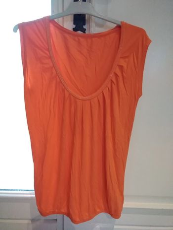 Tee-shirt manches courtes orange neuf La redoute, 38/40