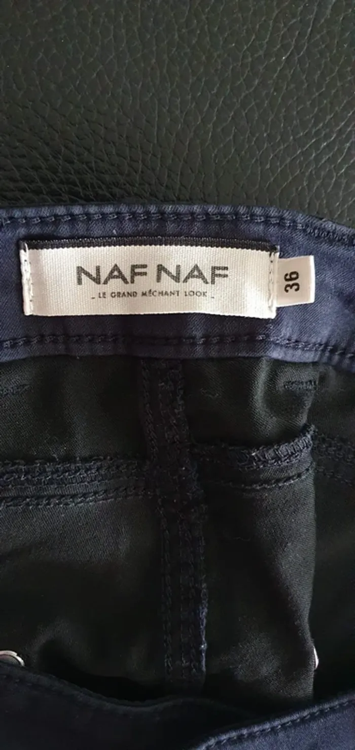Naf Naf pantalon effet jean bleu taille 36 - photo numéro 6
