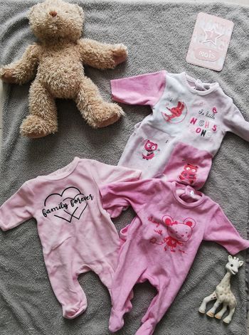 Lot 3 Pyjamas polaire Tex 1mois