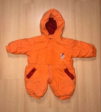 Combinaison de ski orange bébé 3-6 mois mixte 