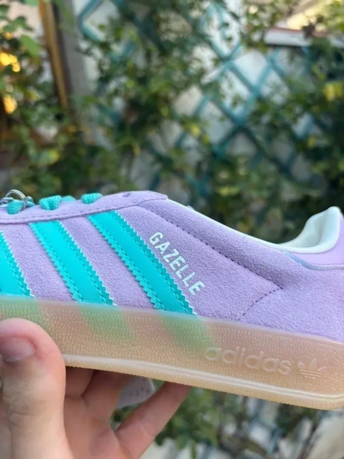 Adidas Originale Gazelle Bliss lilac / Acid mint - photo numéro 2
