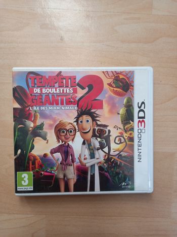 Nintendo 3ds jeu tempête de  boulettes  géantes 2