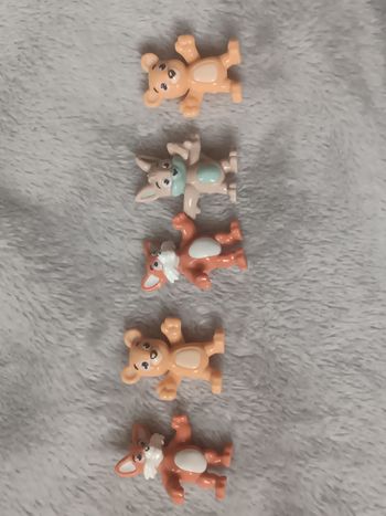 Lot de 5 animaux de la foret