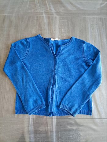 Gilet fin bleu Monoprix 6 ans