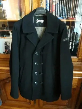 Caban Schott noir type 740 taille XL