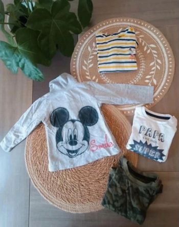 🐼 Lot Tee-shirts manches longues taille 6mois