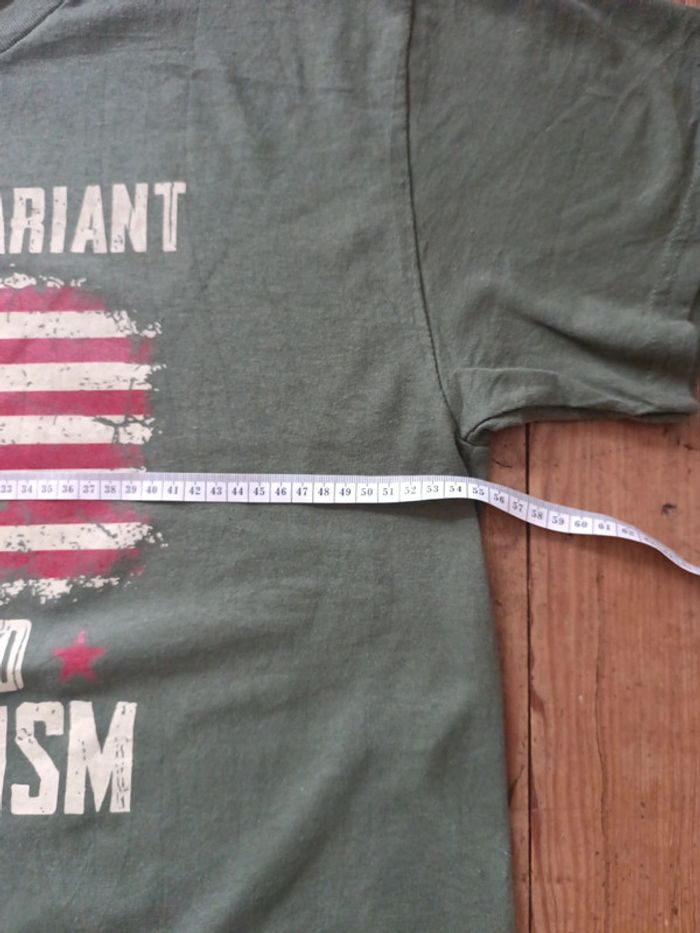 T-shirt manches courtes USA the final variant Kaki Taille XL - photo numéro 6