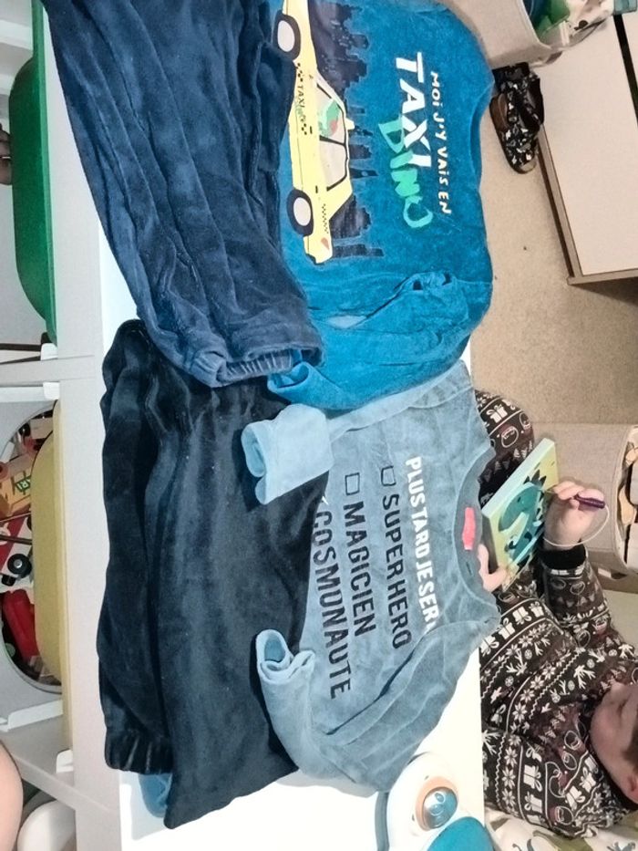 2 pyjama velours garçon