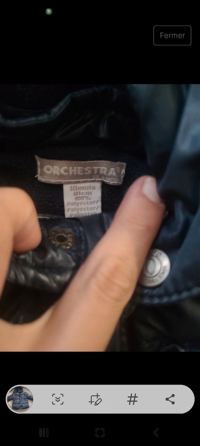 Veste 18 mois orchestra - photo numéro 2