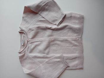 Gilet maille rosé doré neuf 