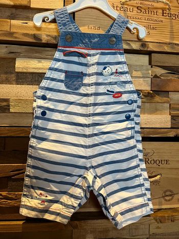 Salopette courte garçon