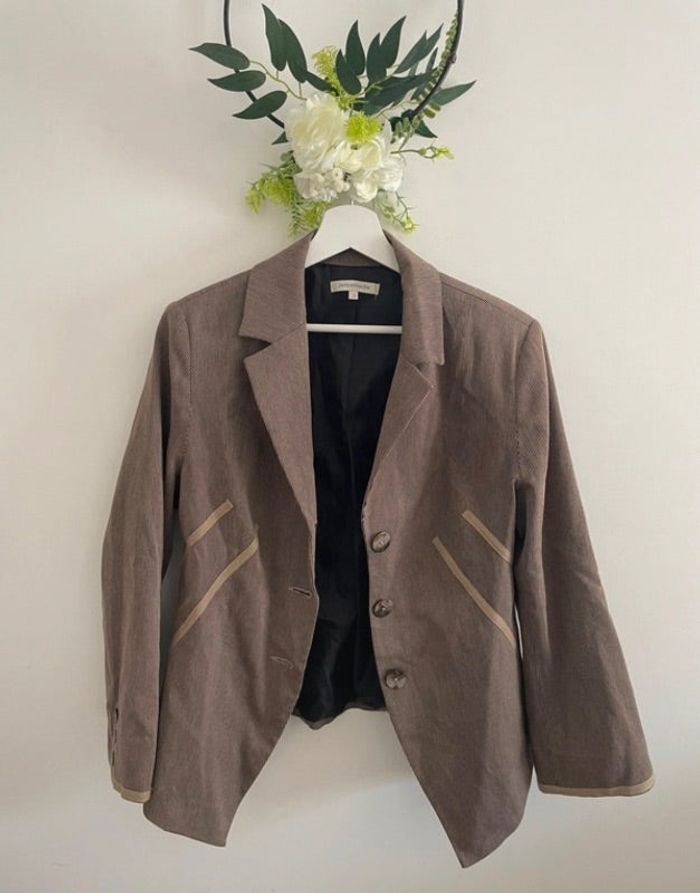 🌸Blazer marron Jacqueline riu taille 3 y2k🌸