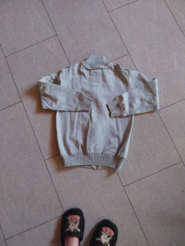 Joli gilet gris 12 ans - photo numéro 6