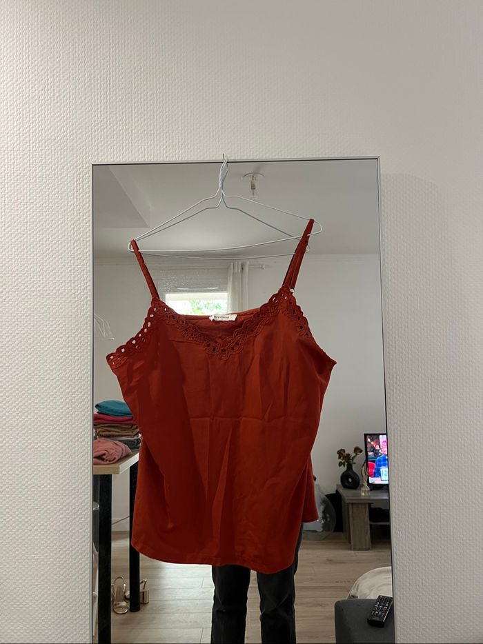 débardeur couleur brique, 38, Promod
