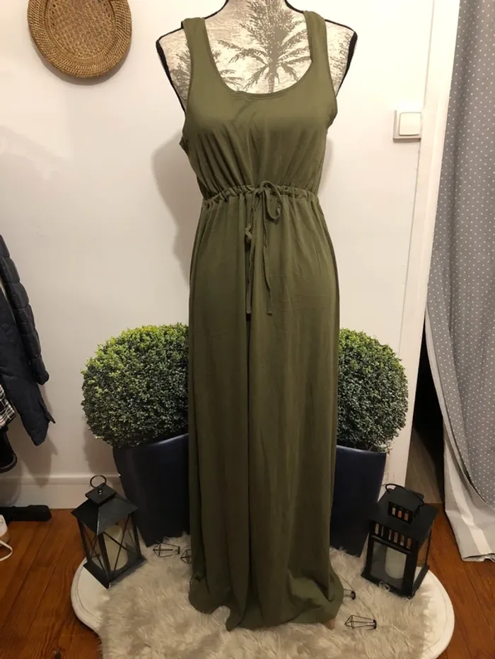 Robe kaki Maxi Anna Field - photo numéro 2