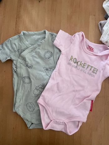 Lot 2 body manche courte 3-6 mois