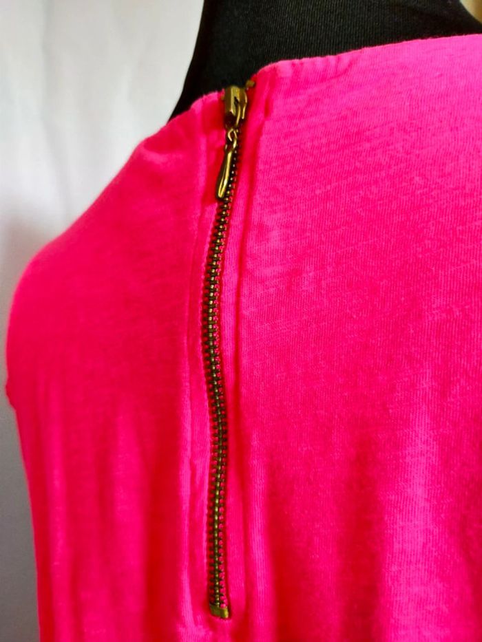 Haut femme Caroll – Taille 38 – Fuchsia éclatant - photo numéro 4
