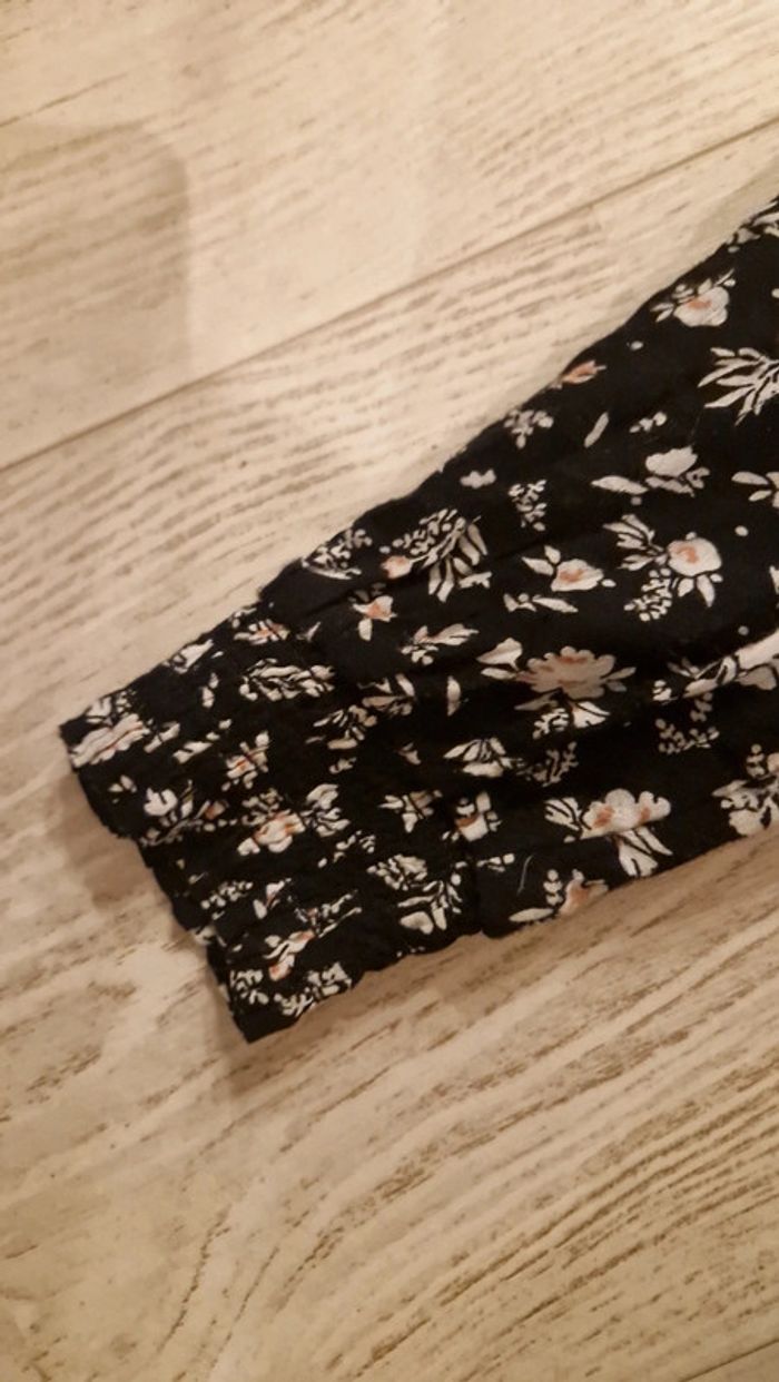 Robe noire à fleurs / fleurie blanche et vieu rose Tape à l'œil 🌸 4 ans - photo numéro 3