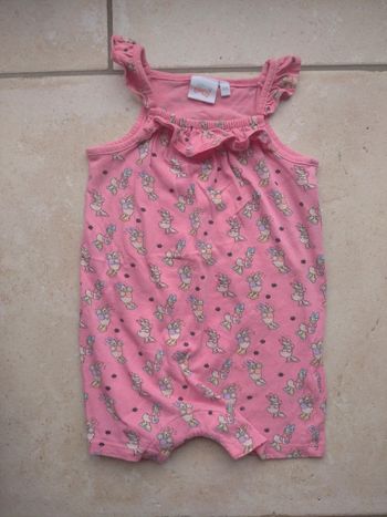 Barboteuse combinaison combishort été Fille 18 mois Daisy Disney Baby