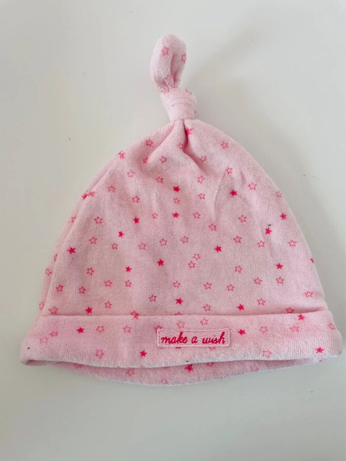 Bonnet bebe fille rose 12 18 mois