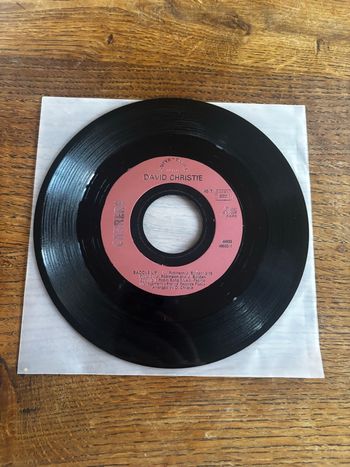 Vinyle 45 tours sans pochette David Christie Saddle up