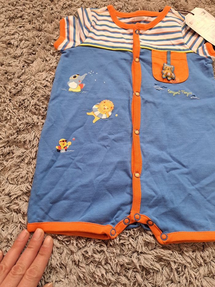 Lot de 2 combishort bébé garçon 6 mois - photo numéro 4
