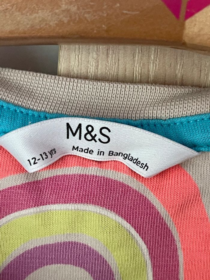 Teeshirt manches longues arc en ciel 13 ans - photo numéro 2