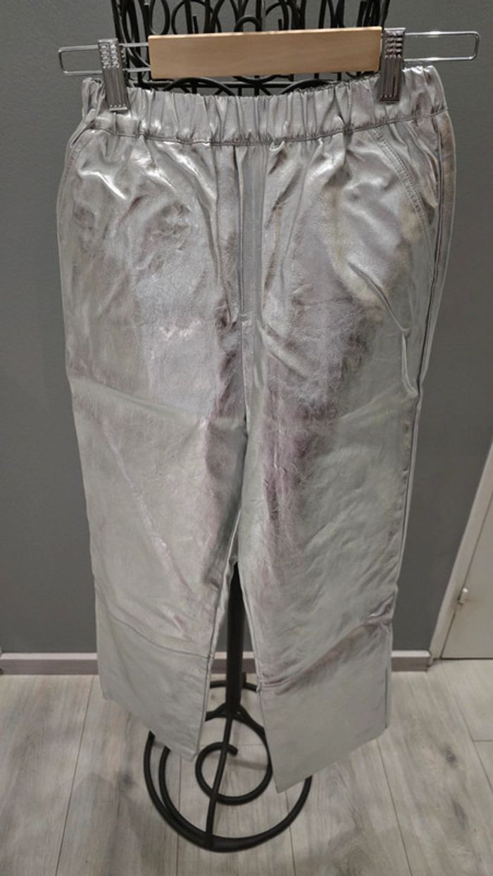 Pantalon Zara Argenté