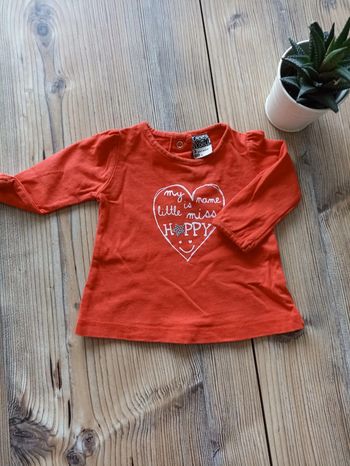 T-shirt manches longues fille 3 mois