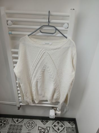 Pull femme écrue