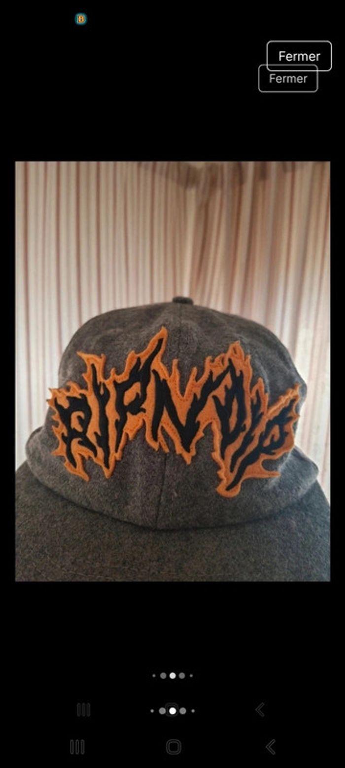 Casquette grise Ripndip réglable en 50% laine - photo numéro 9