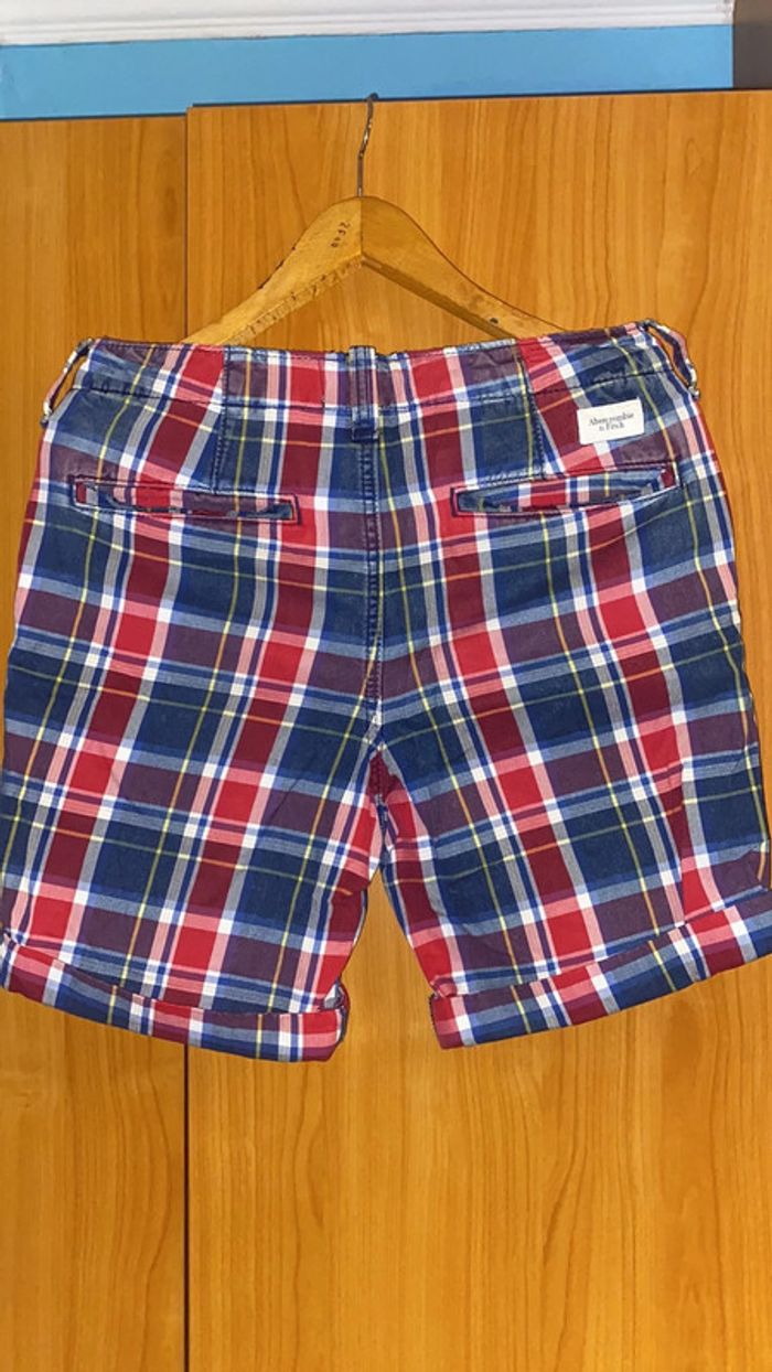 Short à carreaux Abercrombie 40 - photo numéro 3
