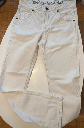 Jean blanc neuf en coton taille 42 Black soul