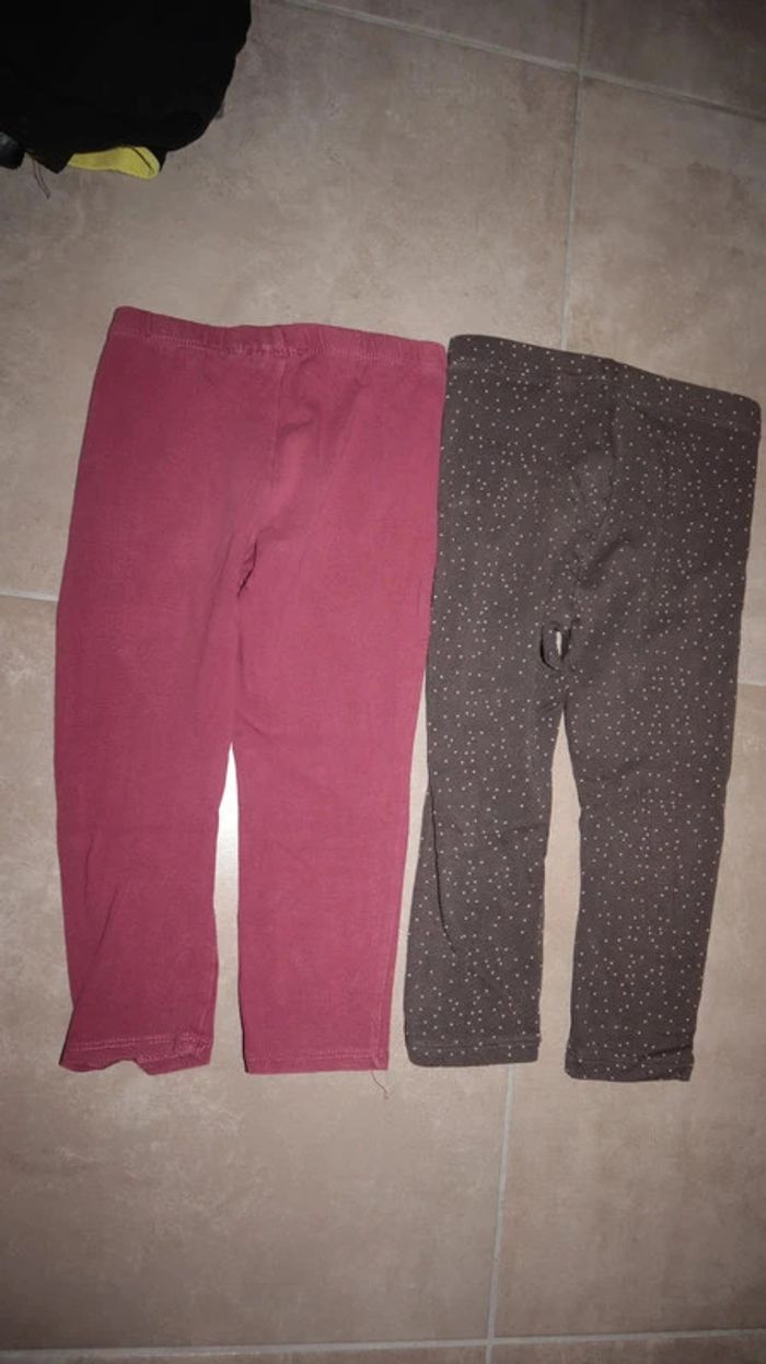 Lot de 5 leggings 2-3ans - photo numéro 9