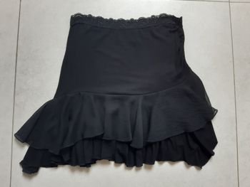 Jupe noire asymétrique à volants Wonder taille S