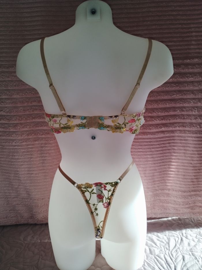 Ensemble sous vêtements floral multicolore - photo numéro 2