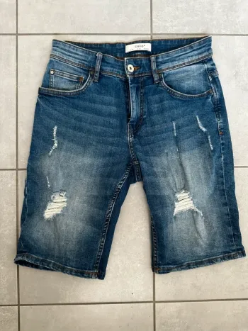 Short en jean homme