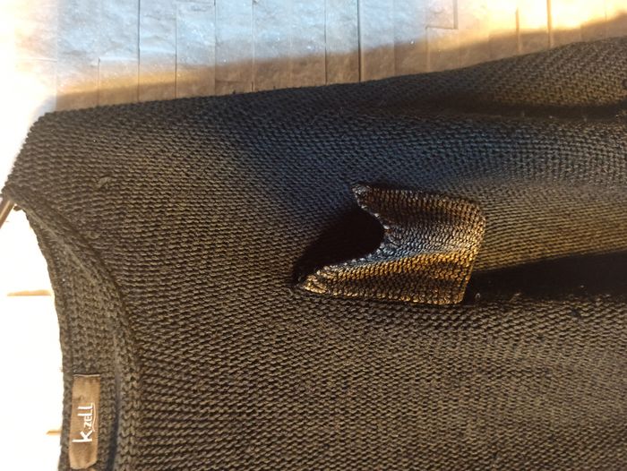 Pull Femme Noir et Marron Taille M - photo numéro 4