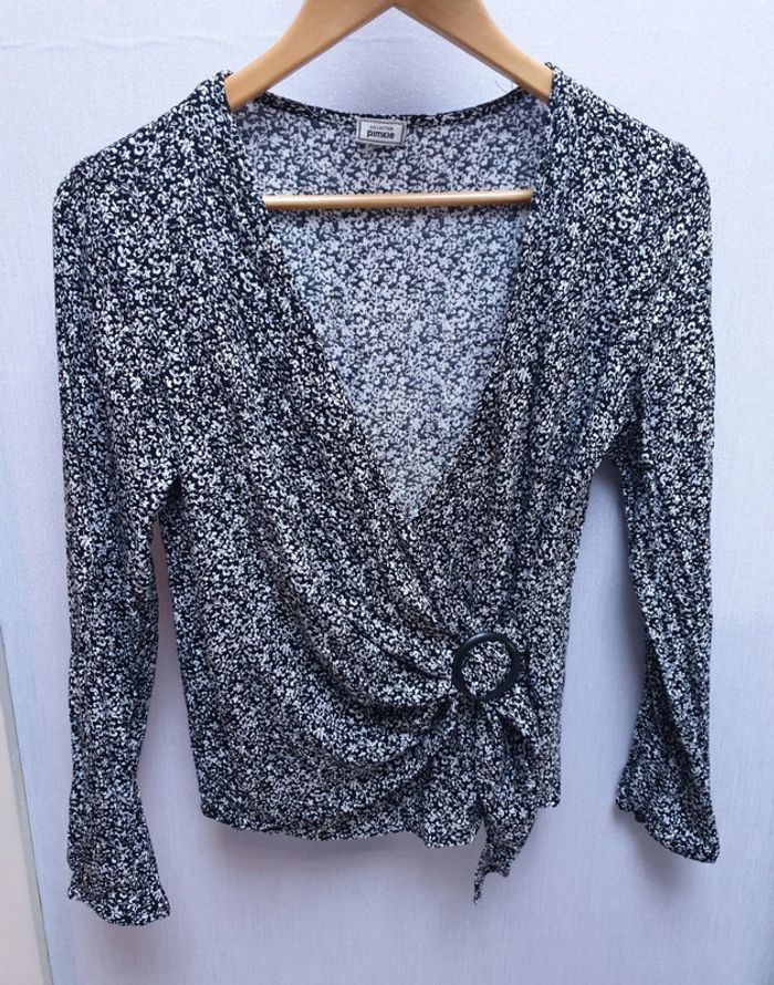 Blouse cache coeur fleurie pimkie
