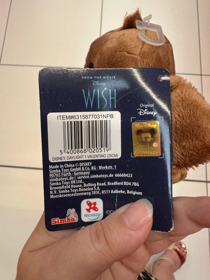 Peluche Valentino Film Wish - photo numéro 2