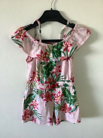 Combishort  tropical / fleurs 3 ans