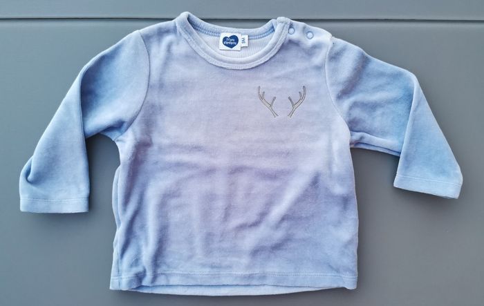 Lot de 2 pyjamas velours  1 pièce et 2 pièces Manon & Valentin Mots d'enfants - photo numéro 4