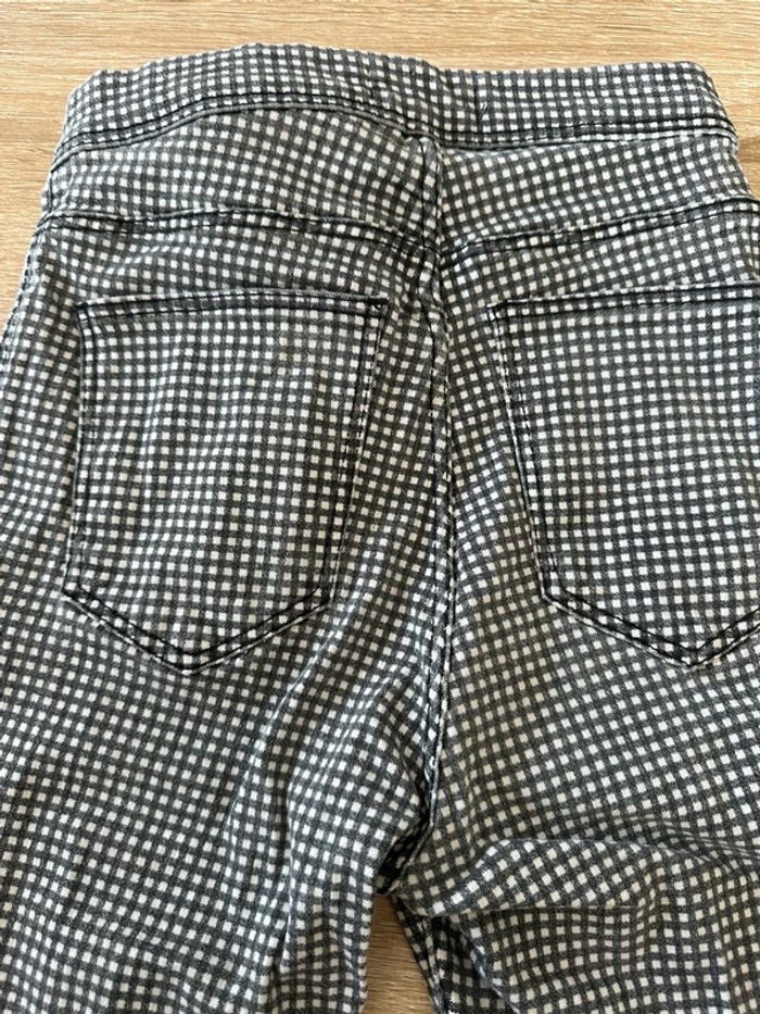 Pantalon imprimé vichy noir et blanc Bershka - photo numéro 4