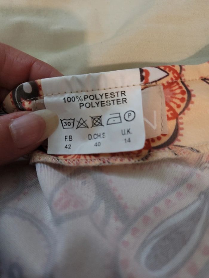 Robe tunique, Daxon, beige orange - photo numéro 6