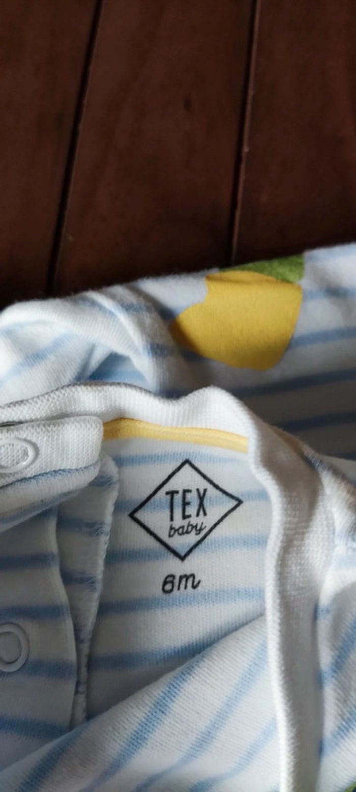 Lot 3 pyjamas coton 6 mois - photo numéro 4