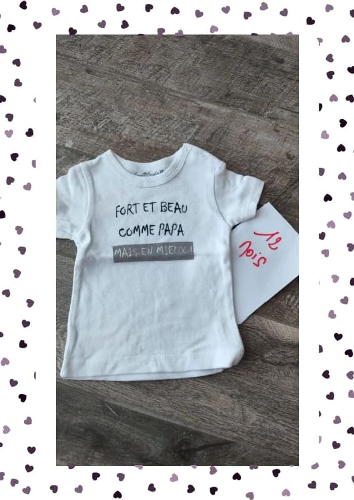 T-shirt fort et beau comme papa