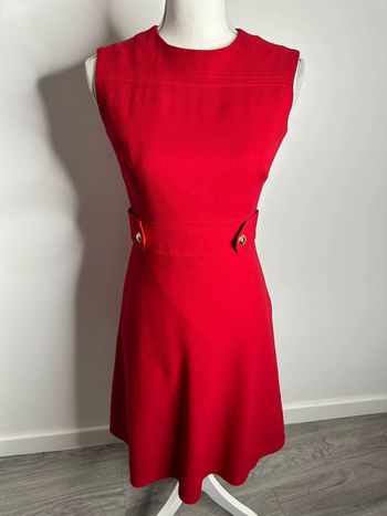 Robe cintrée rouge Windy Vintage T36/38 S/M