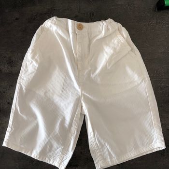 Bermuda blanc Kiabi 8 ans